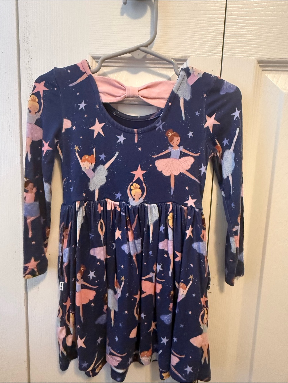 Little Sleepies Navy Ballerina Dress - Picture 2 of 4